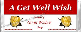 Get Well Wishes  Candy Wrapper Sample 2