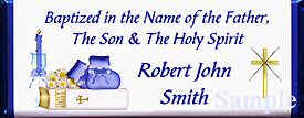 Baptisim Boy candy wrapper sample 2 front.
