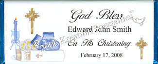 Baptisim Boy candy wrapper sample 1 front.