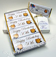 50th Birthday candy gift set sample