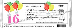 Happy Birthday Balloon Wrapper - 8 Back