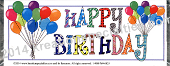 Happy Birthday  Hersheys®  Bar Back