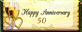50th Anniversary Candy Wrapper