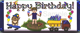 Happy Birthday -Boy -1 Candy Wrapper sample