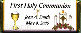 First Holy Commuion Candy Wrapper 2 sample