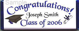 Congratulations Class 2006 candy wrapper sample 2 front.