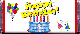 Happy Birthday #2 Candy Wrapper