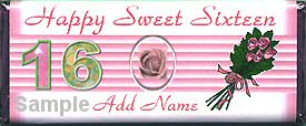 Sweet 16 candy wrapper sample 2 front.