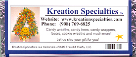 Thnak you candy wrapper back sample.
