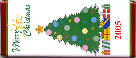 Merry Christmas Candy Wrapper Tree Sample