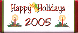 Happy Holiday Candy Wrapper sample #2