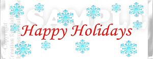 Happy Holidays Snow Flake Candy Wrapper sample