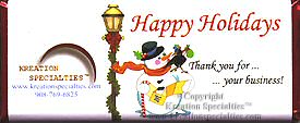 Happy Holidays add a logo candy wrapper sample 1