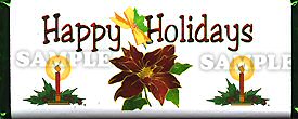 Happy Holidays Candy Wrapper sample