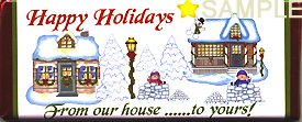Holiday candy wrapper sample