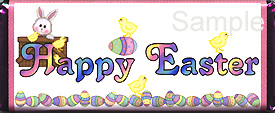 Easter candy wrapper sample 4 front.