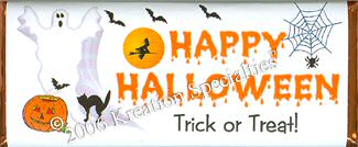 Trick or Treat Candy Bar Wrapper - 2 Front