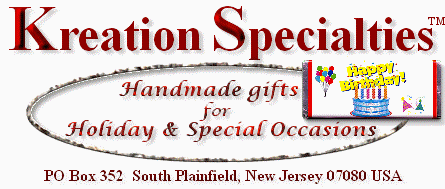 Kreation Specialties candy wrapper logo. Copyright 2006