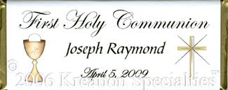 First Holy Communion -Boy Hershey's® Candy Bar -Front