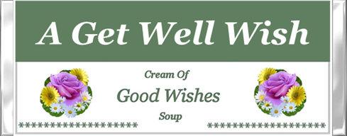 Get Well Wish Candy Wrapper - Front 1