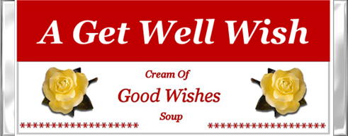 Cream of  Get Well Wishes Wrapper - Front 2