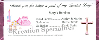 Baptism Girl Pink Cross-2 - Back