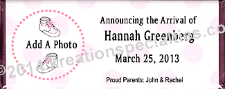 Birth Announcement Girl- Photo Wrapper-Front