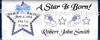 A Star is Born (Boy) - Candy Wrapper-Front