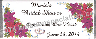 Bridal - Wedding Shower Floral wrapper- Front