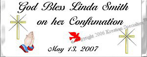 Confirmation Candy Bar Wrapper - 5 Front