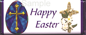 Happy Easter Chocolate Bar Favor - Front 1