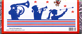 USA Flag Candy Bar Wrapper 1  Back