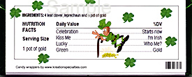 Happy St. Patrick's Day  Wrapper -1-Back