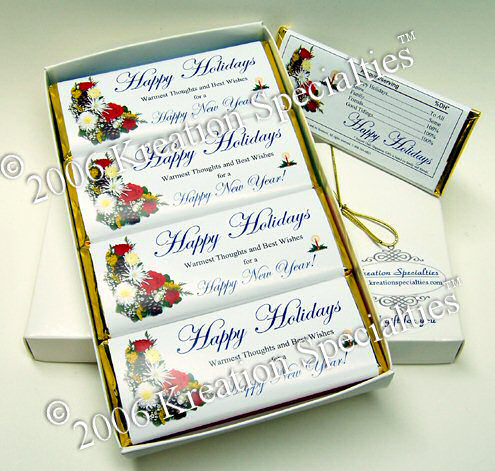 Happy Holidays Chocolate bar - Gift Set -1