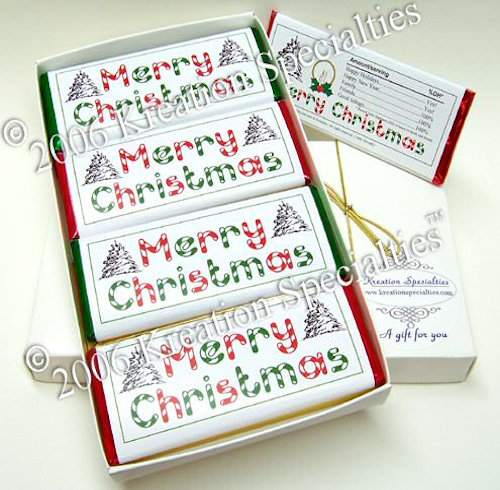 Merry Christmas Chocolate Bar Gift -6