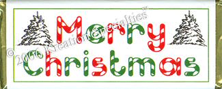 Merry Christmas Hersheys® Wrapper -11 Front