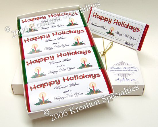 Happy Holidays Chocolate Bar Gift Set -4