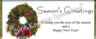 Season's Greetings Candy Wrapper -13  Front