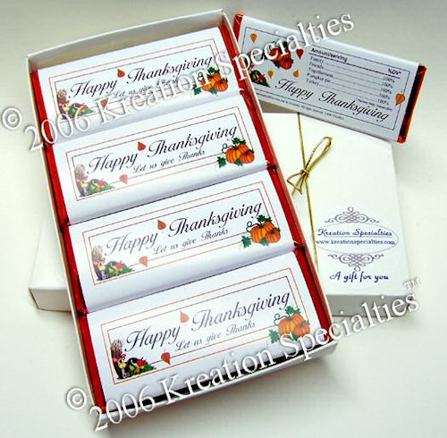Happy Thanksgiving Candy Bar Gift Set