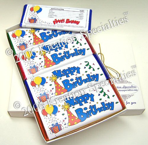 Happy Birthday Chocolate Bar Gift Set