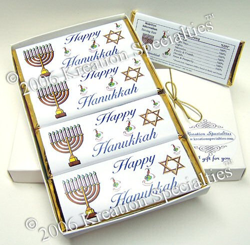 Happy Hanukkah Chocolate Bar Gift Set