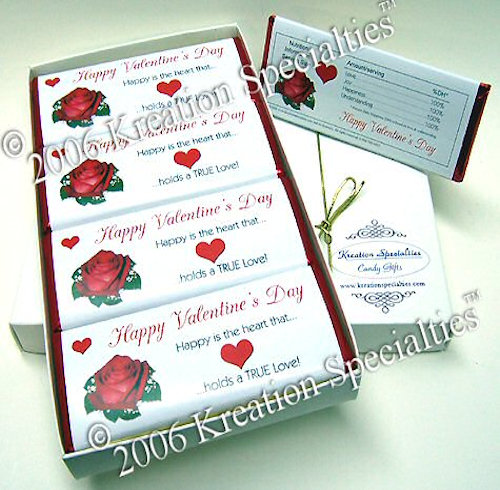 Happy Valentines Chocolate Bar Gift Set