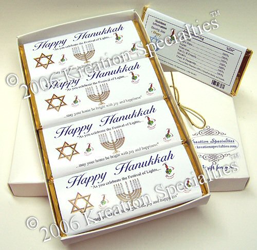 Happy Hanukkah Hersheys® Bar Set 4