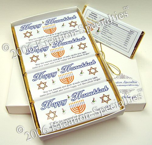 Happy Hanukkah Candy Bar Set 5