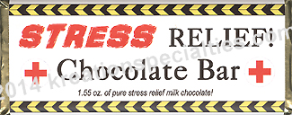 Stress Relief Chocolate Bar -1 Front