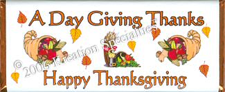 Giving Thanks Candy Wrapper Favor  -3 Front