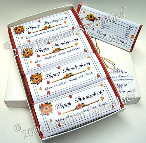 Thanksgiving Chocolate Bar Gift Set -4