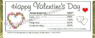 Valentine I Love You Candy Wrapper 6 Back