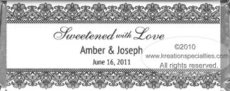 Wedding Candy Wrapper Damask-1 Front